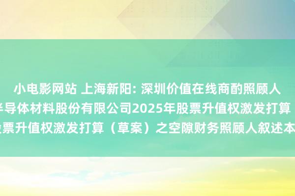 小电影网站 上海新阳: 深圳价值在线商酌照顾人有限公司对于上海新阳半导体材料股份有限公司2025年股票升值权激发打算（草案）之空隙财务照顾人叙述本色节录